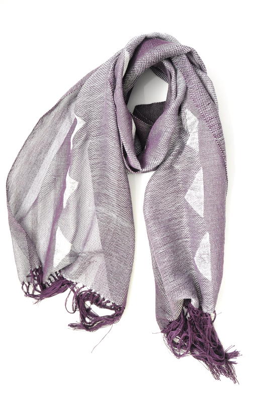 radient orchid woven scarf by amber kane
