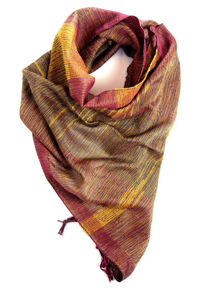 handwoven cotton scarf